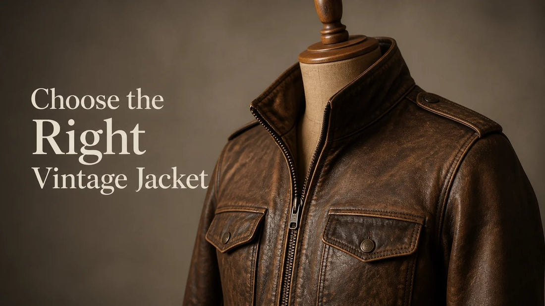 How to Choose a Vintage Military Leather Jacket: Fit, Material, and Style Tips - AshesWear