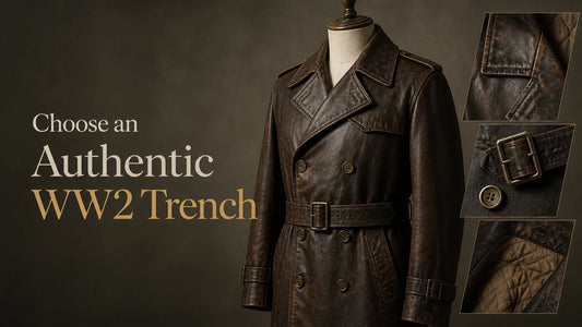 How to Choose an Authentic-Looking WW2 Leather Trench Coat: Fit, Features, and Care - AshesWear