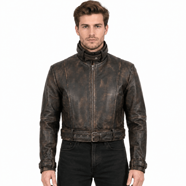 Jason Todd Red Hood Distressed Leather Jacket - AshesWear