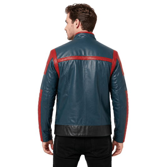 Star Lord Guardian Of The Galaxy Vol 3 Blue Leather Jacket - AshesWear