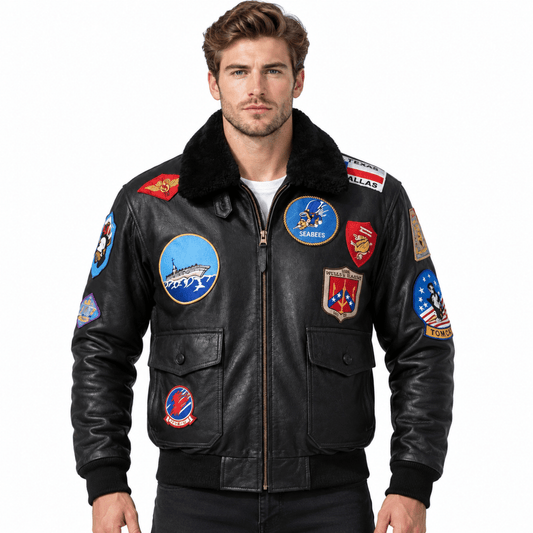 Tom Cruise Top Gun Pete Maverick Cowhide Leather Aviator Jacket - AshesWear